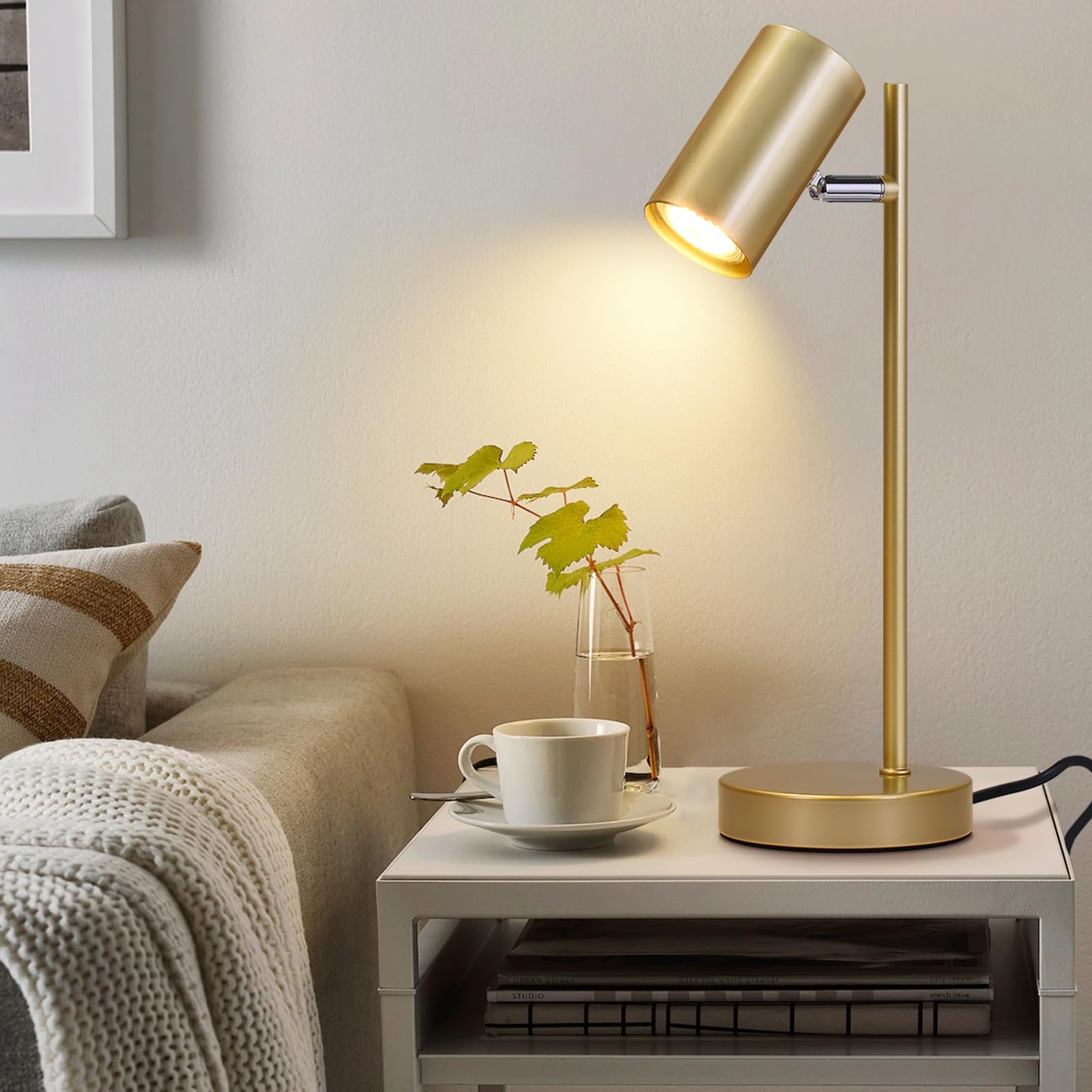 CBJKTX Lampada da comodino soggiorno lampada da tavolo oro - Lampada da