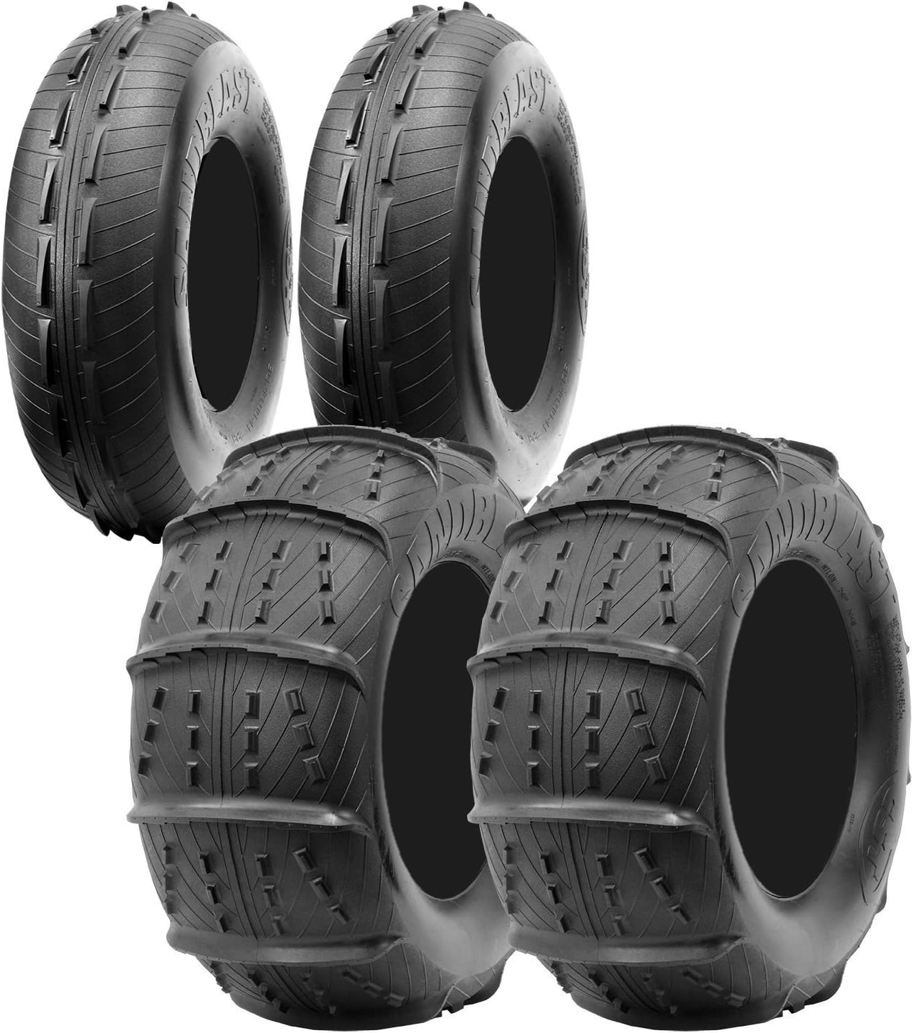CST Sandblast 30" Complete Front and Rear UTV Sand Tire Package- 30x10-14, 30x12-14