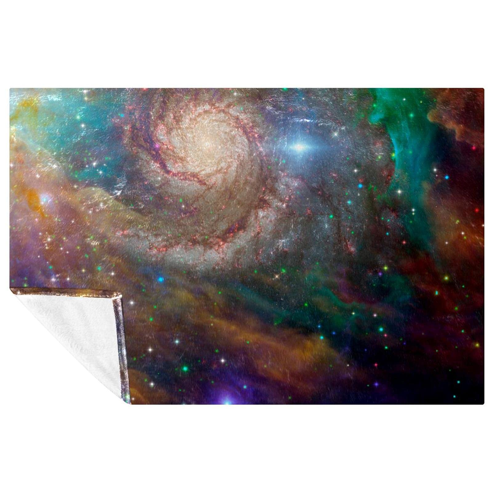 Couverture douce motif galaxie, le cadeau idéal pour lit et camping