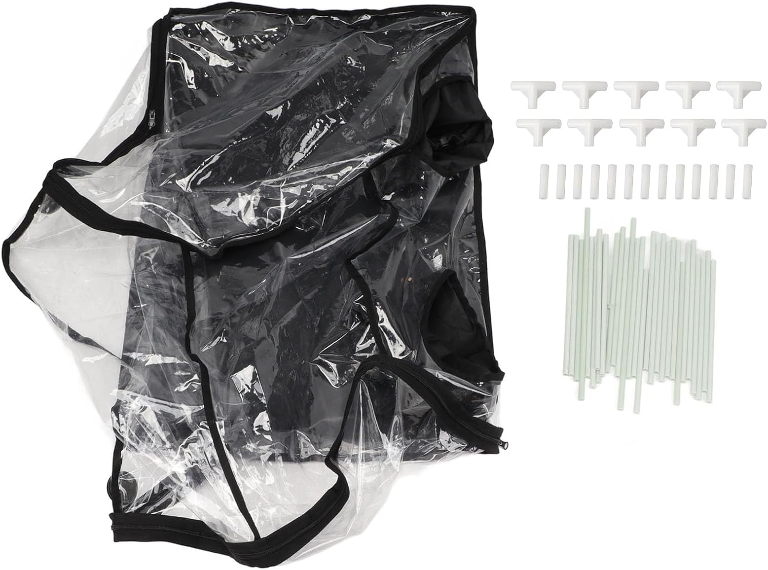 AUNMAS Mushroom Observation Box, Spacious Transparent Sturdy Mycology Still Air Box with Foldable Design and Tear Resisting Materials, for Home Scientists and Mushroom Growers