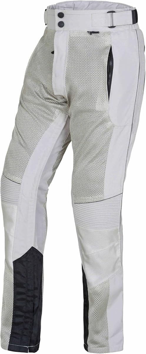 Pantalón de malla de moto para hombre Pantalón de montar con cremallera de pierna completa PowerSports Pantalón protector blindado Adv CE sobre la bota Pantalón de motocross