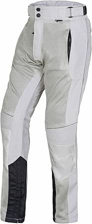 Men’s Motorcycle Mesh Pants Full Leg Zipper Riding Pants with Armor