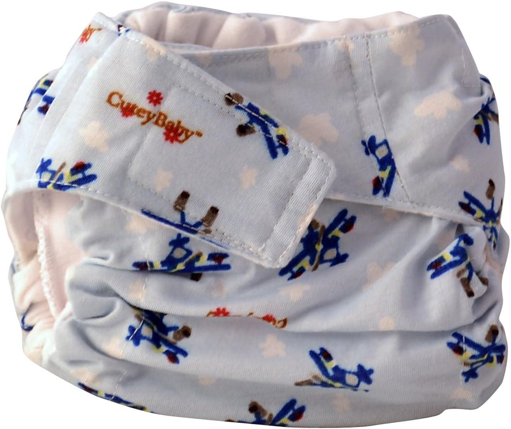 Cuteybaby All in One Modern Cloth Diaper, Airplanes, Infant