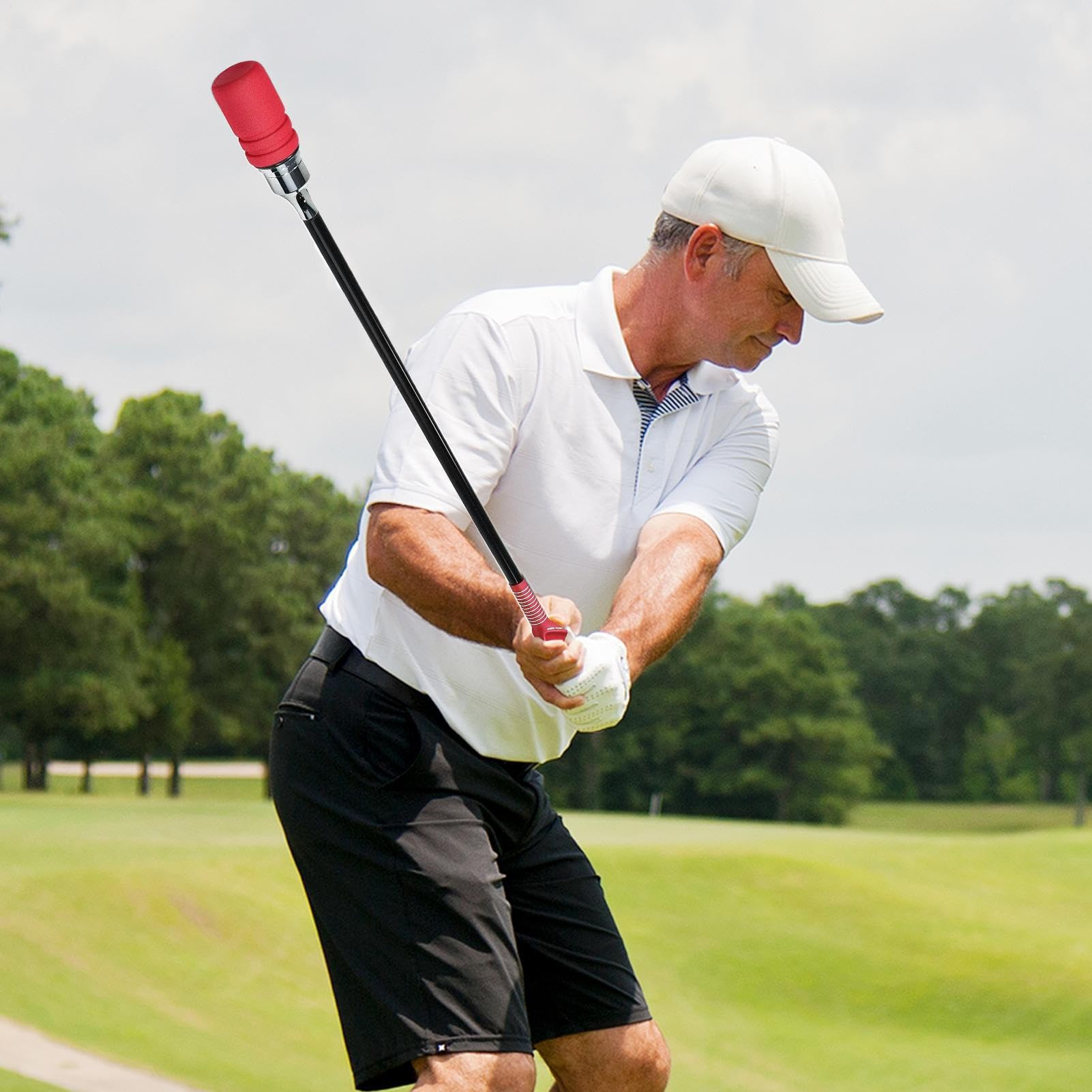 Correttore di presa da golf, strumento portatile per allenamento all'altalena, strumento sportivo per praticare corsi di fitness, per interni ed esterni, campeggio, viaggi, casa, cortile