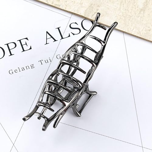 Miniatura 7 de Pinzas de pelo de Halloween para cabello fino, 1 pinza de metal con diseño de araña negra para mujer, accesorios para el cabello de Halloween,