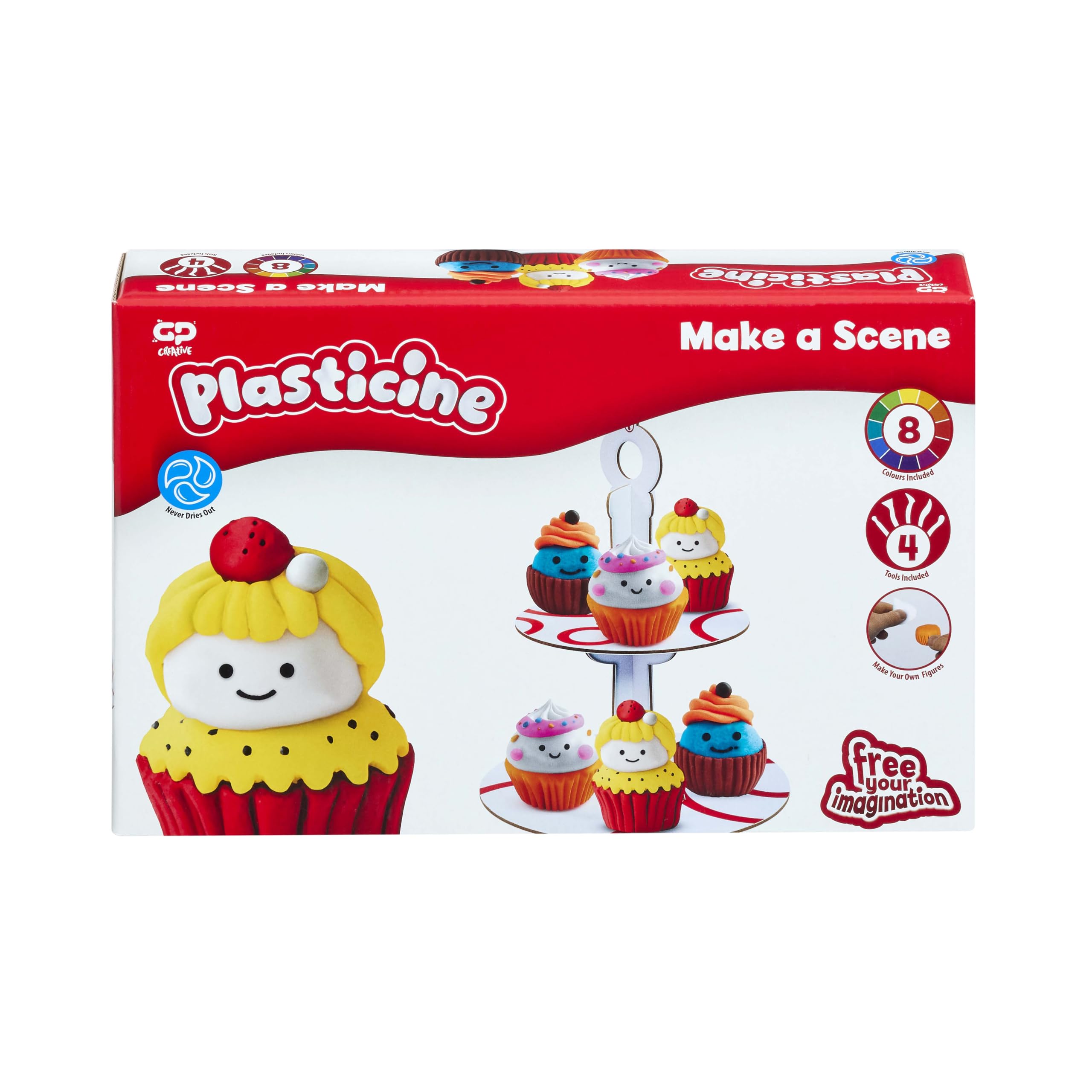 Plasticine Make A Scene Cupcake Stand Set