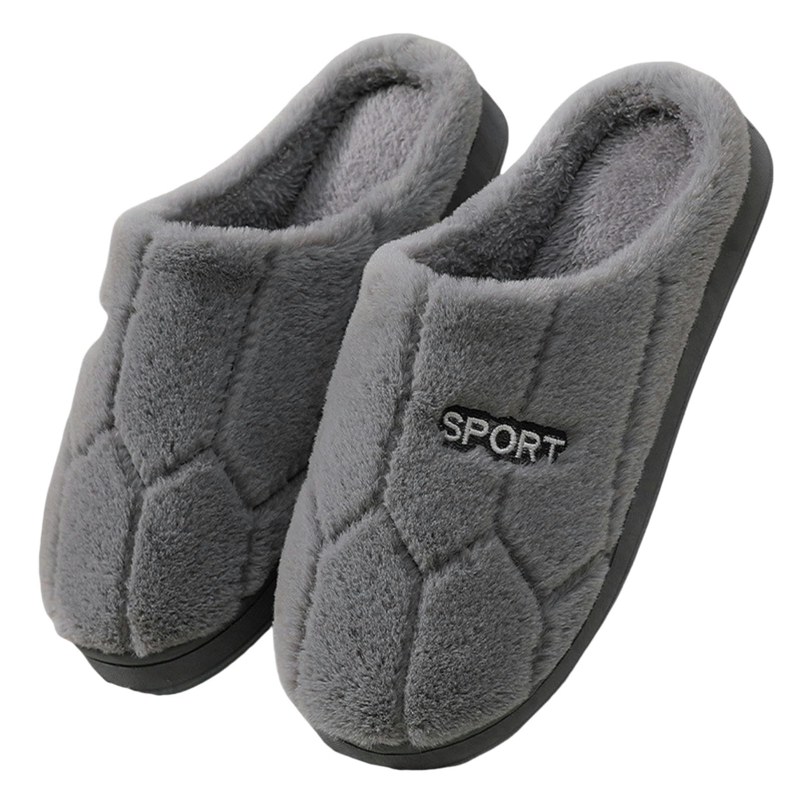 Ciabatte Donna Invernali Autunno Coppia di Case Indoor Pantofole di Lana Scarpe Calde Confinamento Non Slittamento più Velluto da Uomo Pantofole da Uomo-Dark Brown-1-42-43