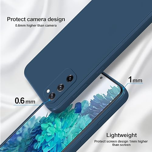 Miniatura 3 de GiiYoon Funda de silicona compatible con Samsung Galaxy S20 FE, funda de cuerpo completo sedosa y suave al tacto con protección de cámara, funda a