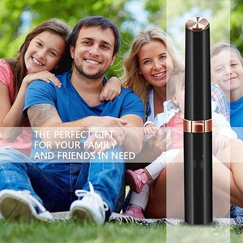 Miniatura 6 de Recortadora de pelo para recortar el vello de la nariz y las orejas, todo en uno, para mujeres y hombres, funciona con pilas, cabezal de acero