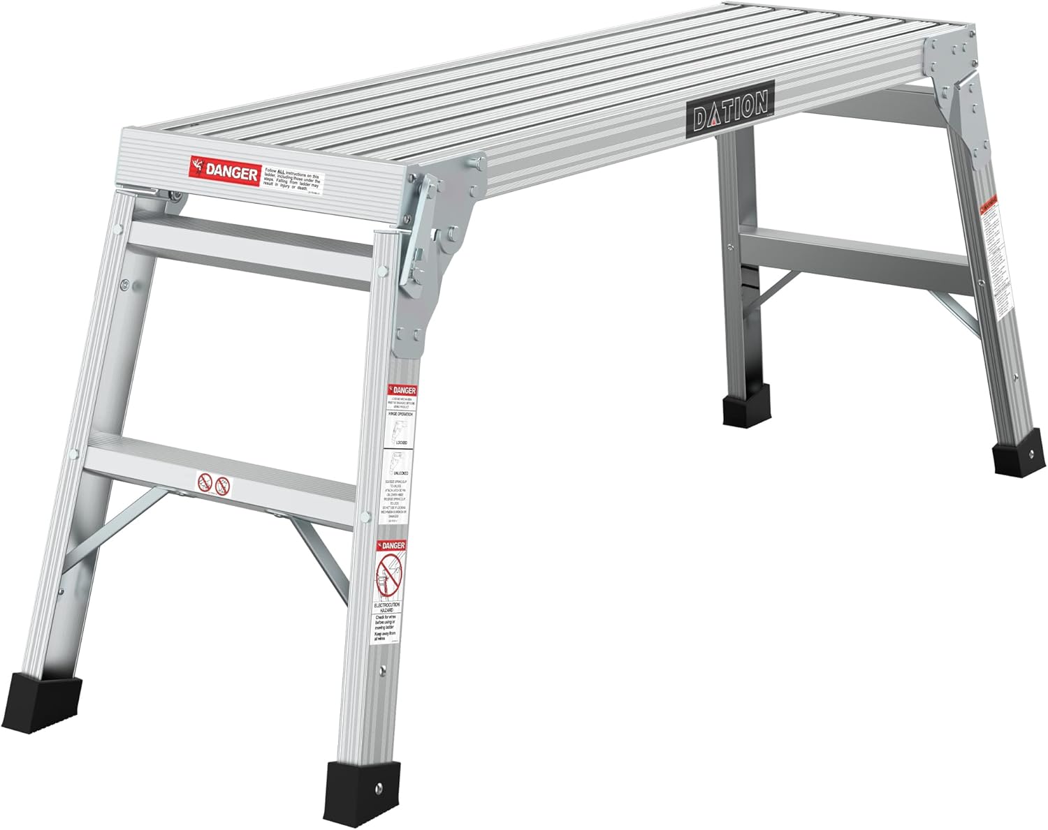 Work Platform Aluminum Step Ladder, Drywall Safety ANSI Approved 225