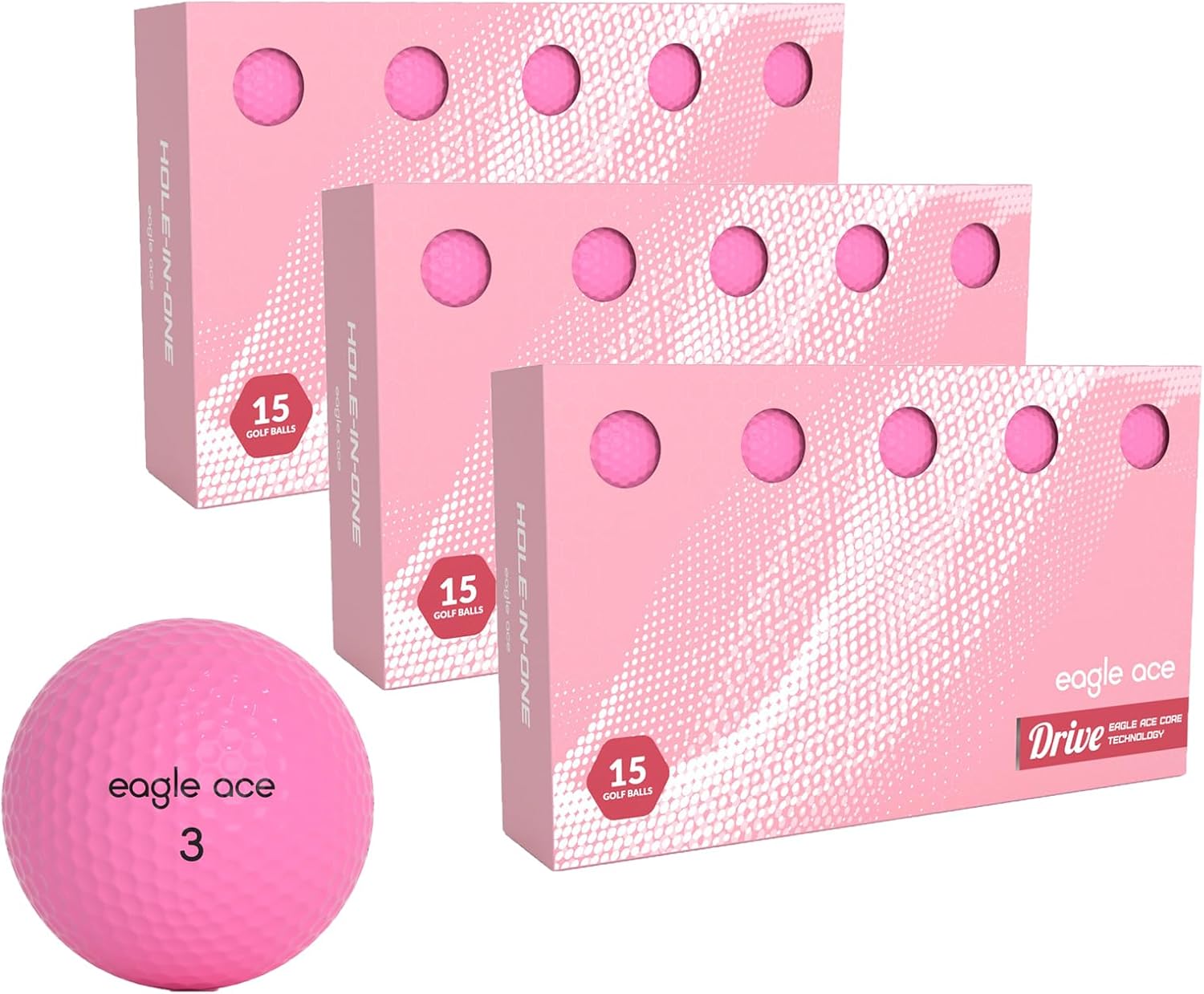 Eagle Ace™️ Drive Golf Balls-2 Layers-Maximum Distance,Optimal Spin Control (2024 Version