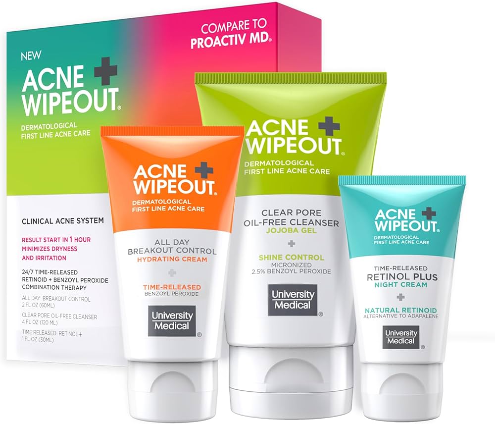 Amazon.com: Acne Wipeout Clinical Acne System Kit - Combination
