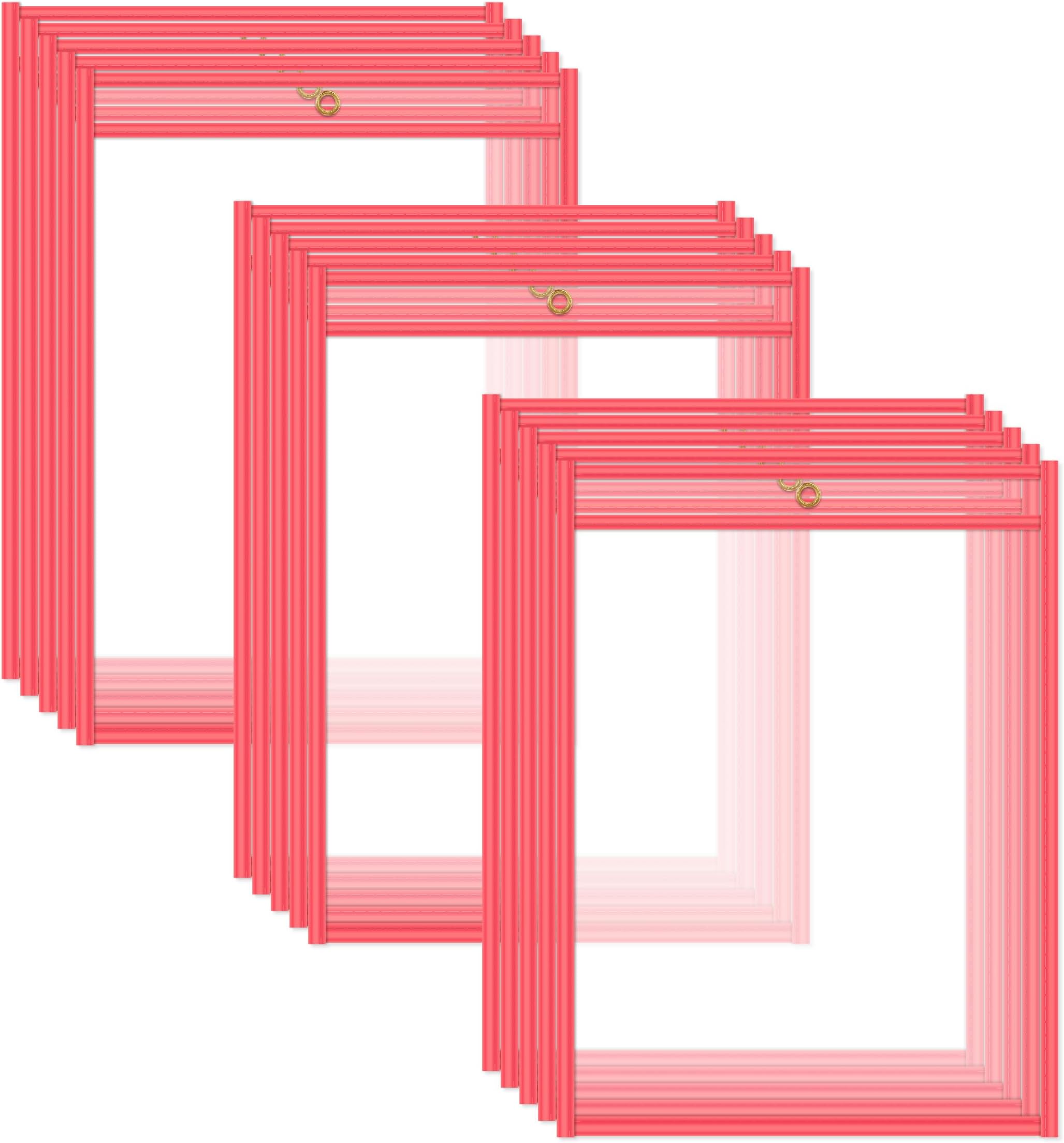 C-Line Neon Red Shop Ticket Holder, 9 x 12, 15/Box (43914)