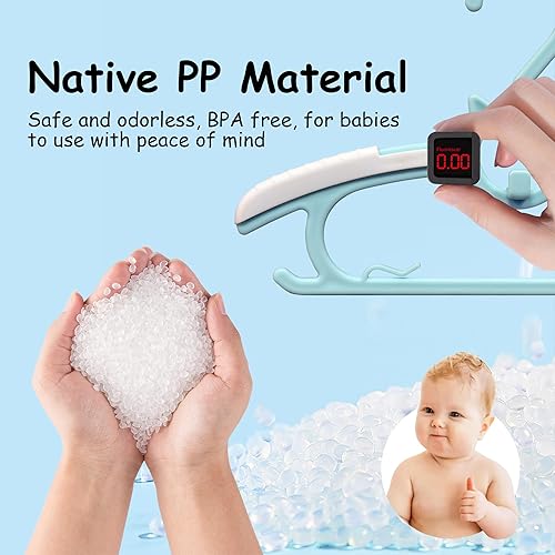 Miniatura 2 de 40 piezas de perchas de armario para guardería, colgador extensible y antideslizante para ropa de niños pequeños, percha ajustable de 11 a 14.6