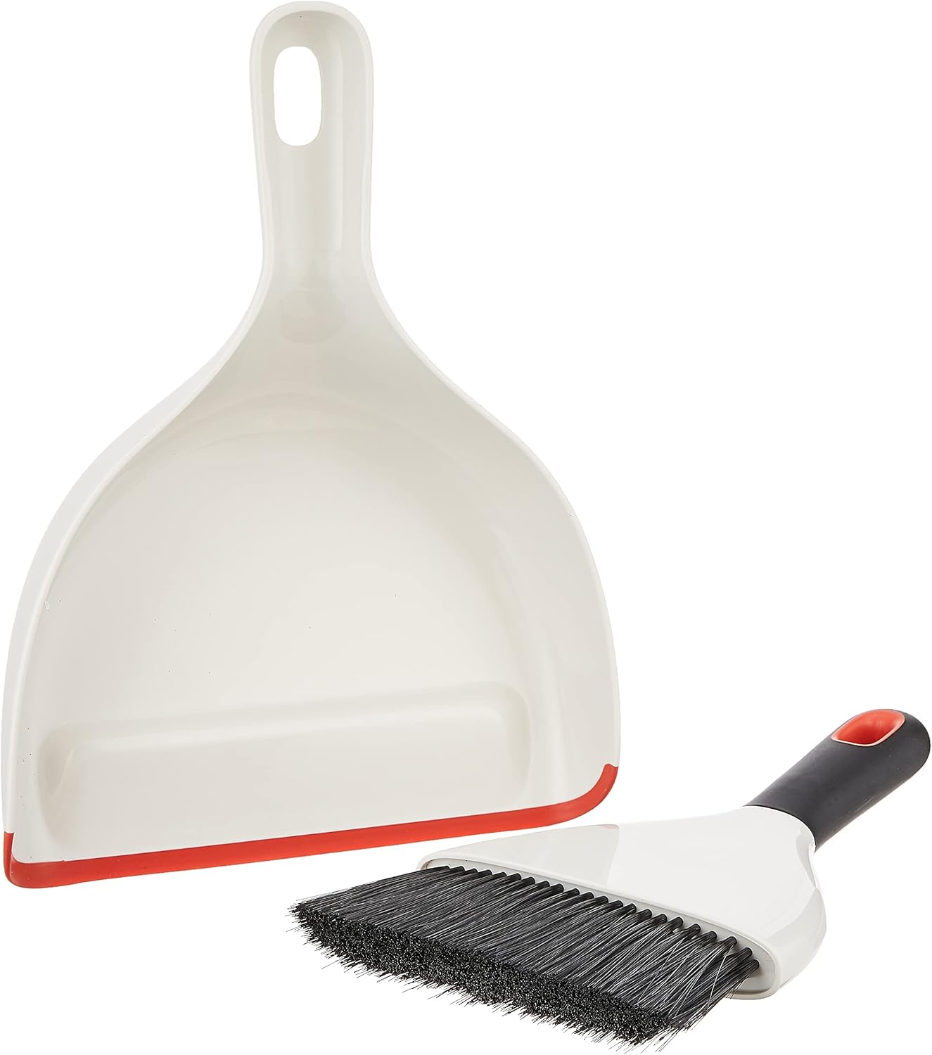 OXO Good Grips Dustpan and Brush, White