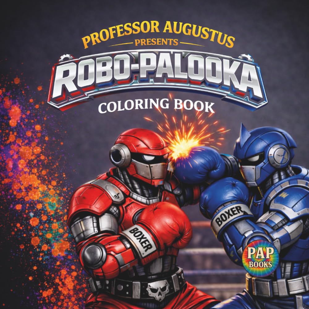 Robo-Palooka: A Futuristic Robot Boxing Coloring Book