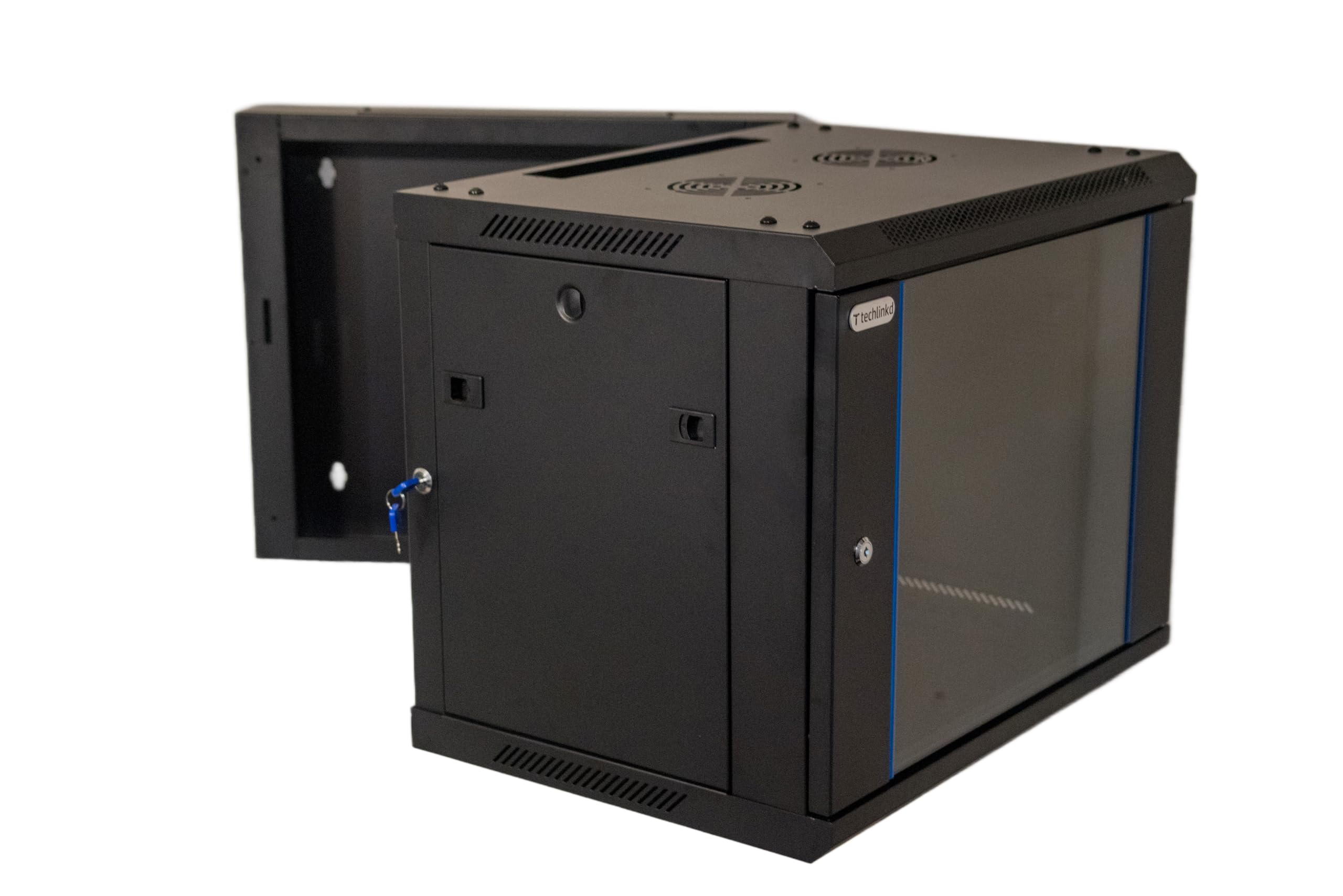 Amazon.com: TechLinkd 9U Wall Mount IT Cabinet Enclosure Hinged