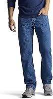 Lee Men's Regular Fit Straight Leg Jeans - Classic 5-Pocket Mid-Rise Denim, Comfortable All-Day Wear