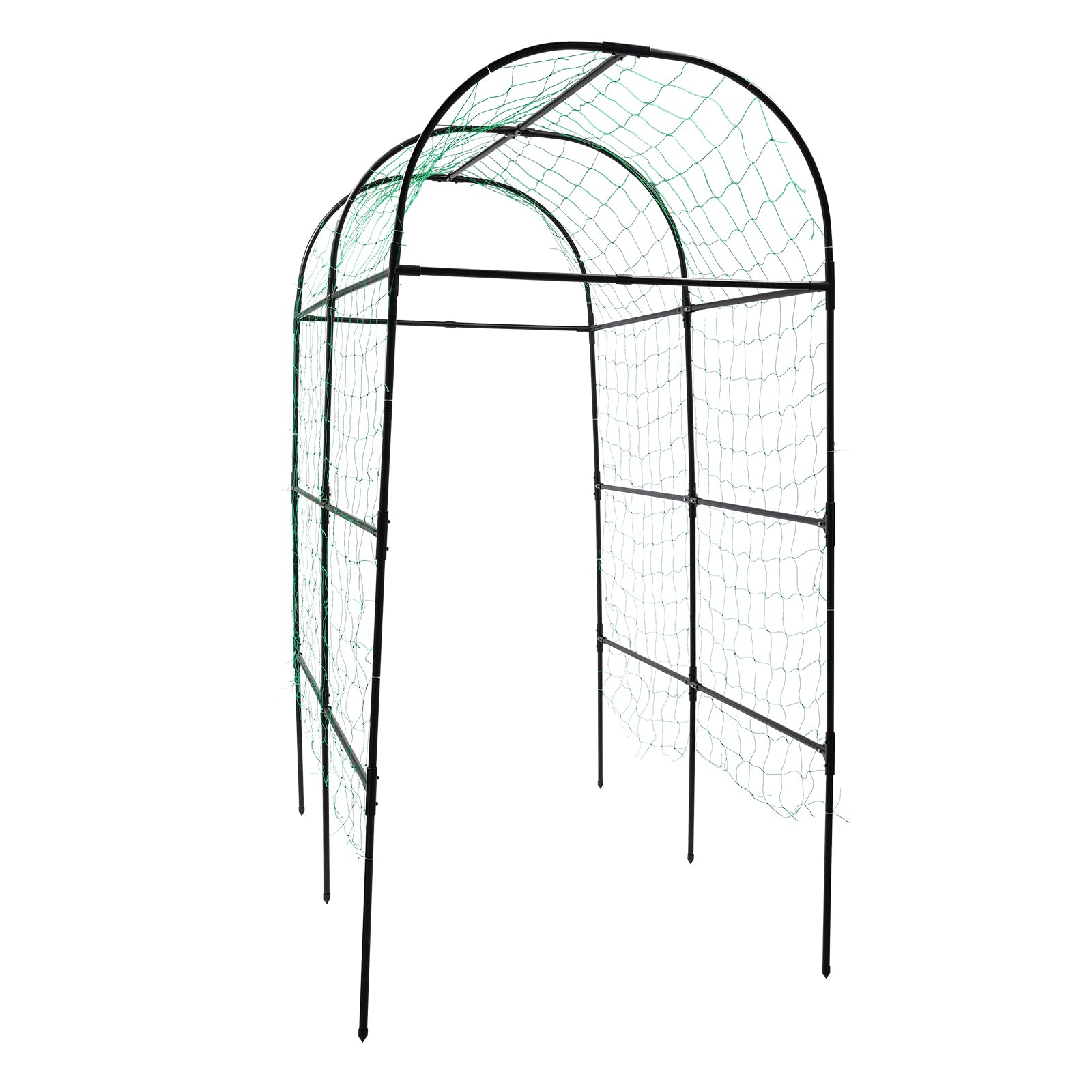 traliccio da giardino con rete, per rampicanti, fiori, frutta, 115 x 183 x 230 cm
