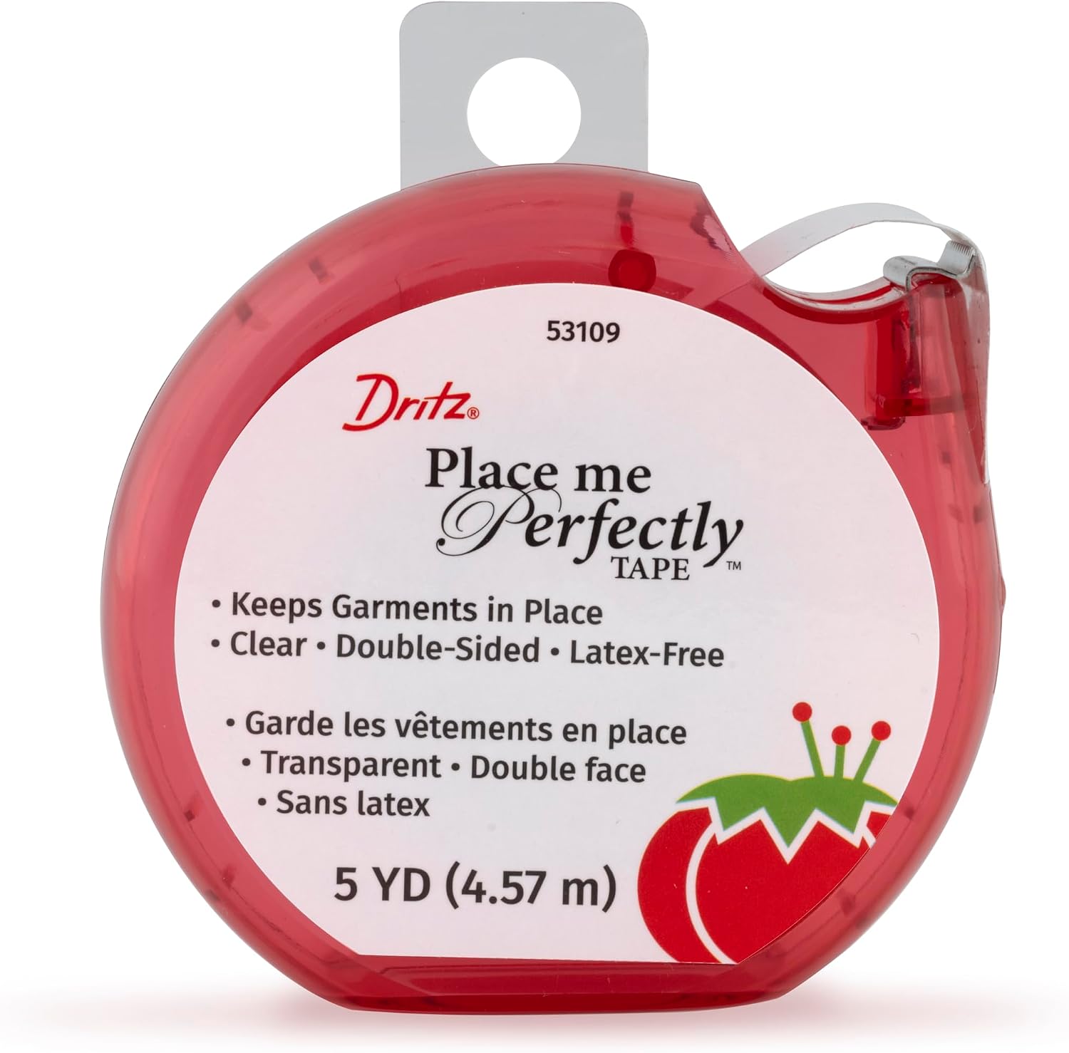 Dritz Place Me Perfectly Tape, 5 Yards, Clear