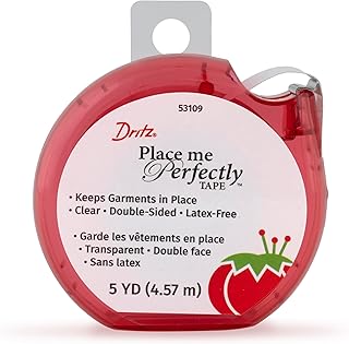 Dritz Place Me Perfectly Tape, 5 Yards, Clear