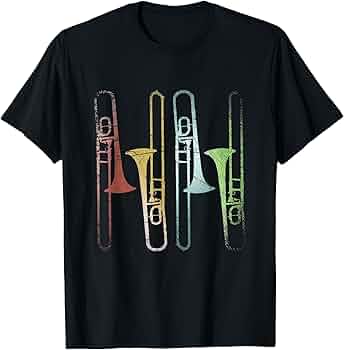 Maglietta Trombone Orchestra - Cotone, Unisex, Design Musicale, Regalo Musicisti