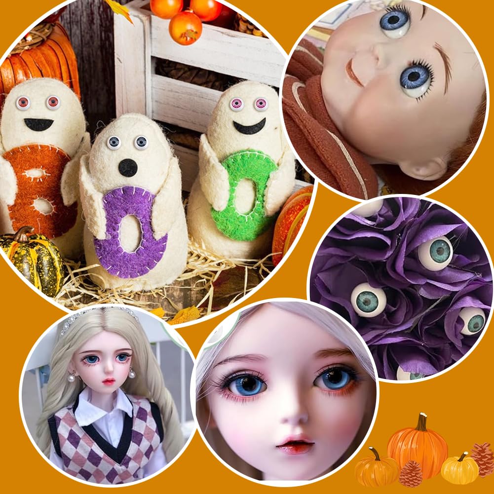 Amazon | PH PandaHall ドールメイキング 人形目 約100個/箱 5色 約20