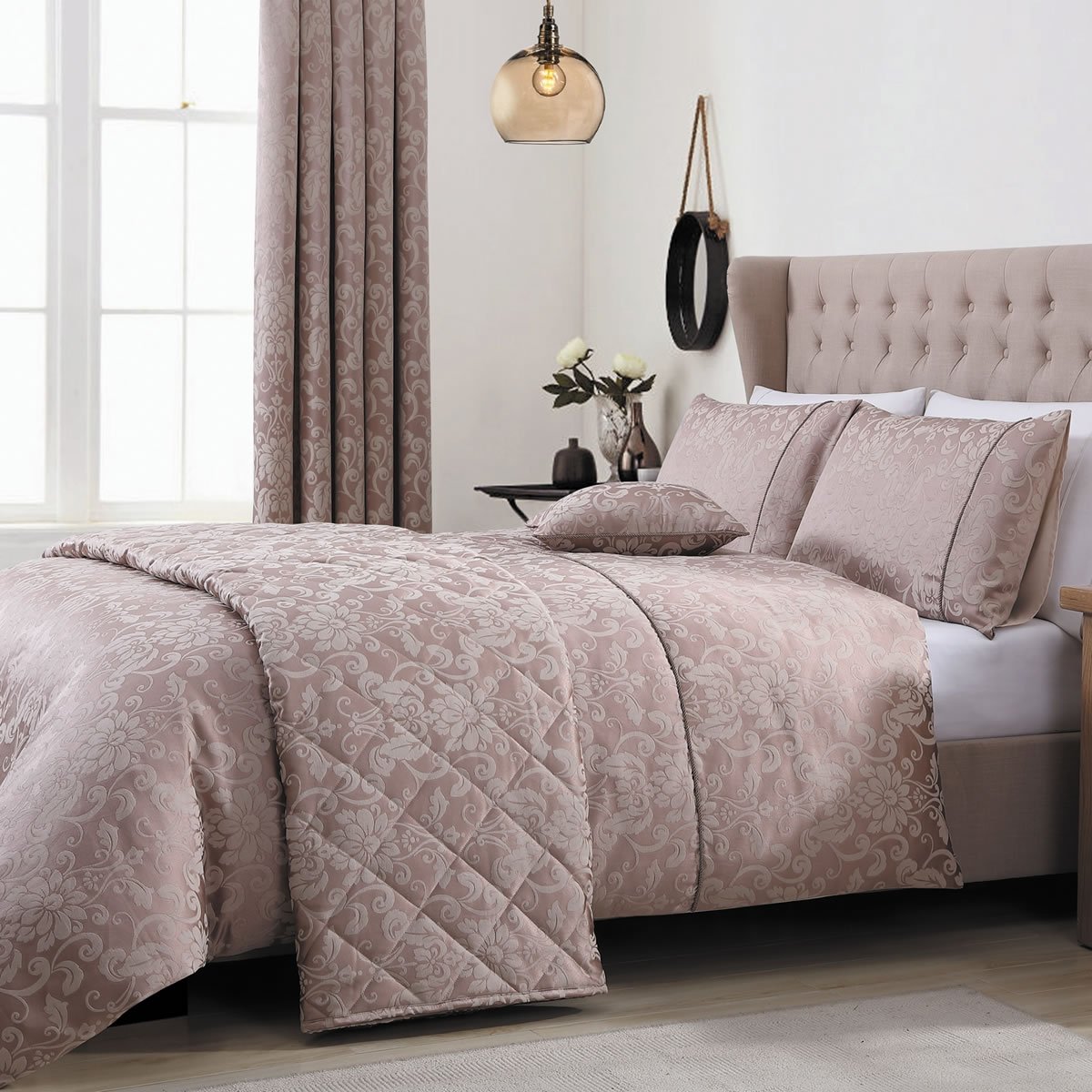 VantonaComo Latte Curtains Standard Width/ 72" Drop - Lined (66 x 72/168 x 183 cm)