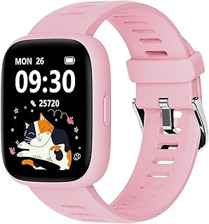 BIGGERFIVE Fitness Tracker Watch for Girls Ado 5-16, 1.8 Inches Smartwatch with Pedometer, Heart Rate, IP68 Water Resistan…