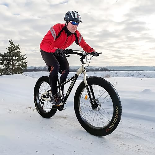 Miniatura 3 de Bicicletas de montaña para hombre con múltiples neumáticos gruesos 21 velocidades bicicleta de nieve todoterreno de 26 pulgadas 40 con marco de alta