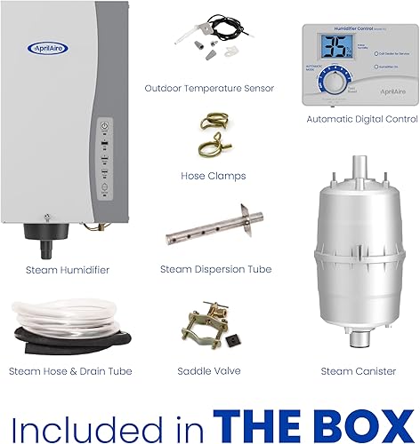 Miniatura 5 de AprilAire Humidificador de vapor para toda la casa, humidificador de vapor automático, humidificador de gran capacidad para toda la casa para