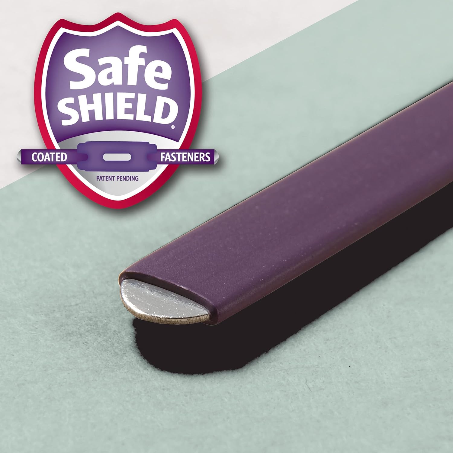 Smead Pressboard Fastener File Folder with SafeSHIELD Fasteners, 2 Fasteners, 1/3-Cut Tab, 3" Expansion, Legal Size, Gray/Green, 25 per Box (19944)