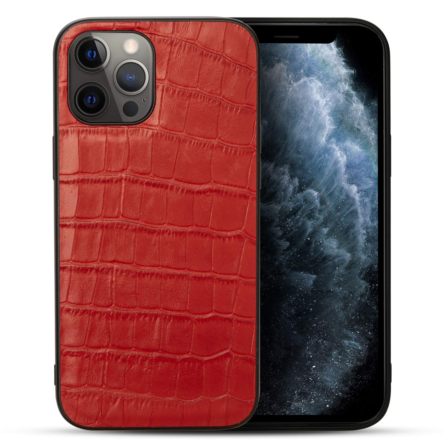 Amazon.co.jp: nincyee 本革ケース iPhone 12 Pro iPhone 12用