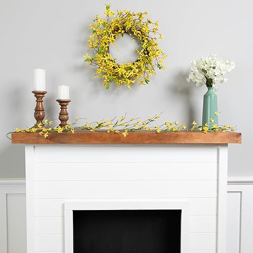 Miniatura 3 de 5'verde y amarillo primavera decorativos Floral Artificial Guirnalda