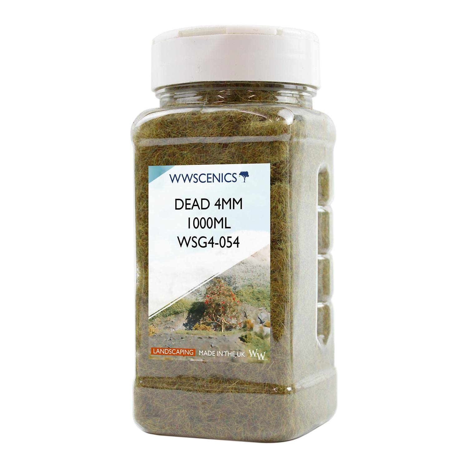 WWScenics | 4mm Dead Static Grass | 1000ml Can | WSG4-054 | Realistic Model Scenery Material