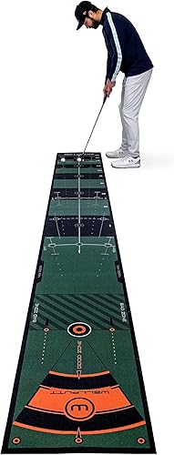 Miniatura 3 de WELLPUTT - Alfombrilla de entrenamiento de golf para putting - 13 pies verde