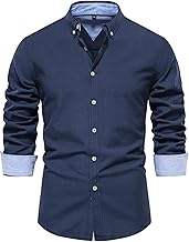 Btmpmcs Chemise Homme Manches Longues Regular Fit Chemises Chemise Boutonnée élégante Casual Business Formelle Chemise Repassage Facile Extensible sans Plis Shirts Classique Coton Chemise