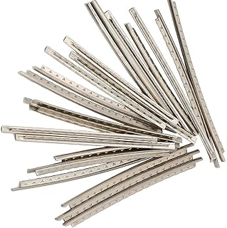 Copper Fret Wires, 24 Pcs Guitar Fret Wires 2.2mm Practical Cupronickel FretWire Kit Upgrade Part for Electric Guitar