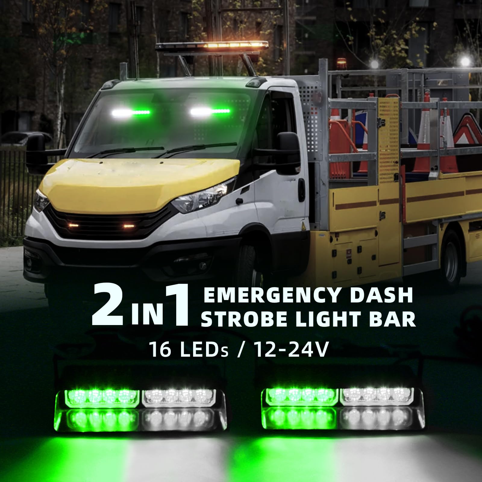 Letric Lighting Co. REAR LIGHTBAR LED FL CHR/SMK LLC-RLB-S