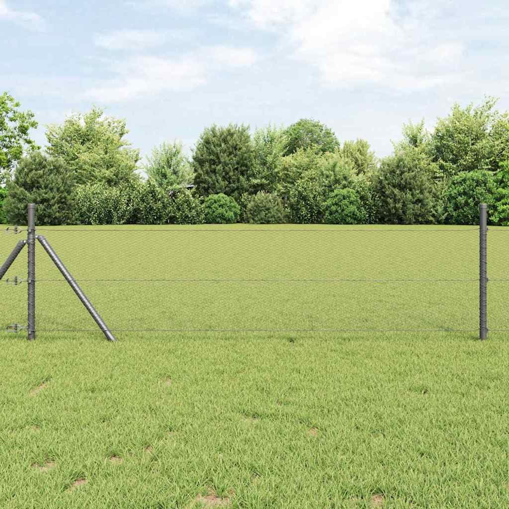 Ogrodzenie sześciokątne, 0,6 x 100 m, z PCW, kolor szary, ochrona przed wzrokiem do ogrodu i na taras, wytrzymałe ogrodzenie ogrodowe