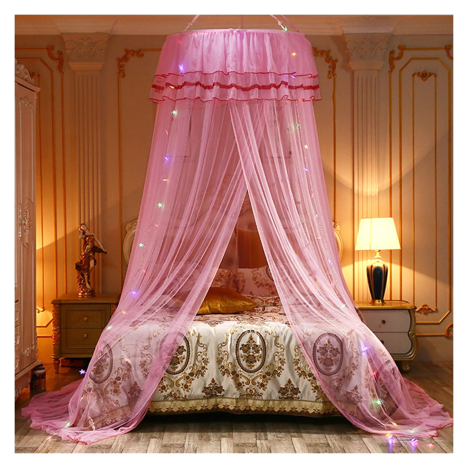 DXTFDHB Universal Dome Mosquito Mesh Net Easy Installation Hanging Bed Canopy Netting Naturals Bed