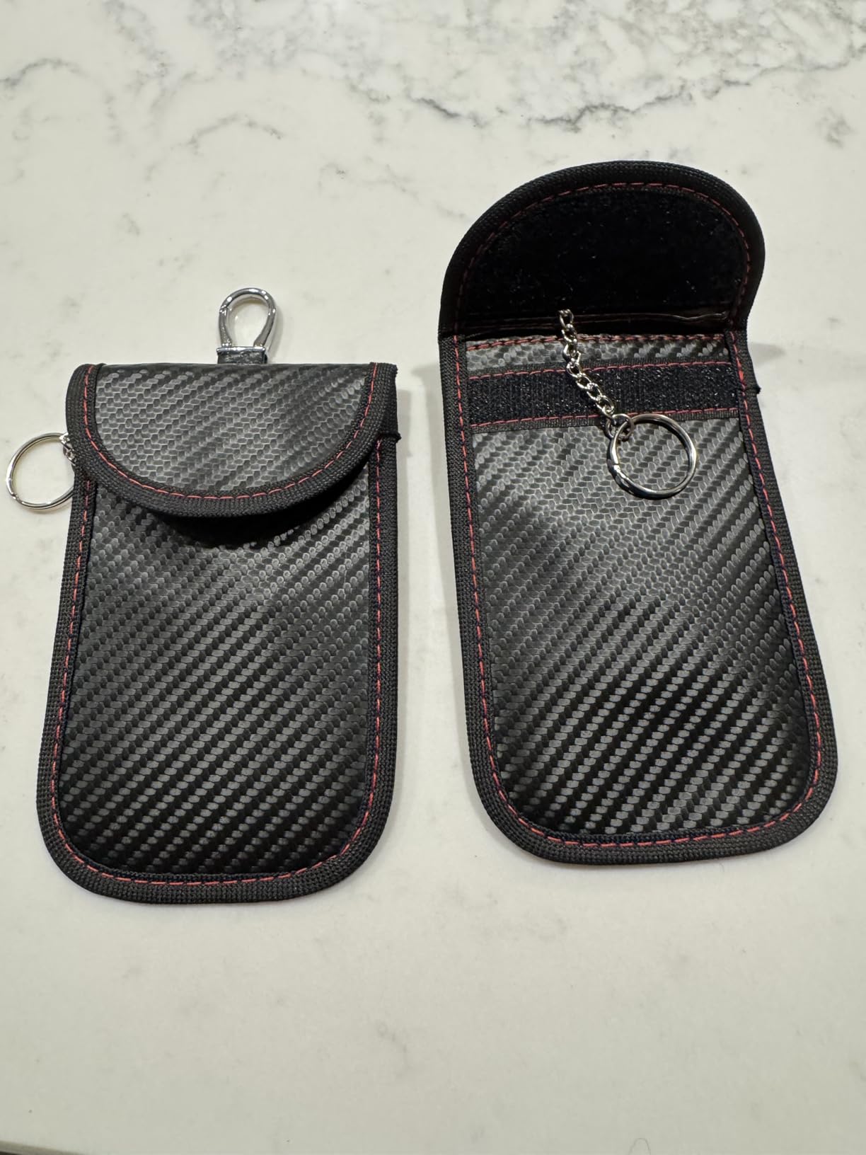 Upgraded Faraday Pouch for Car Keys (2 Pack) with Large Hook - Premium ...