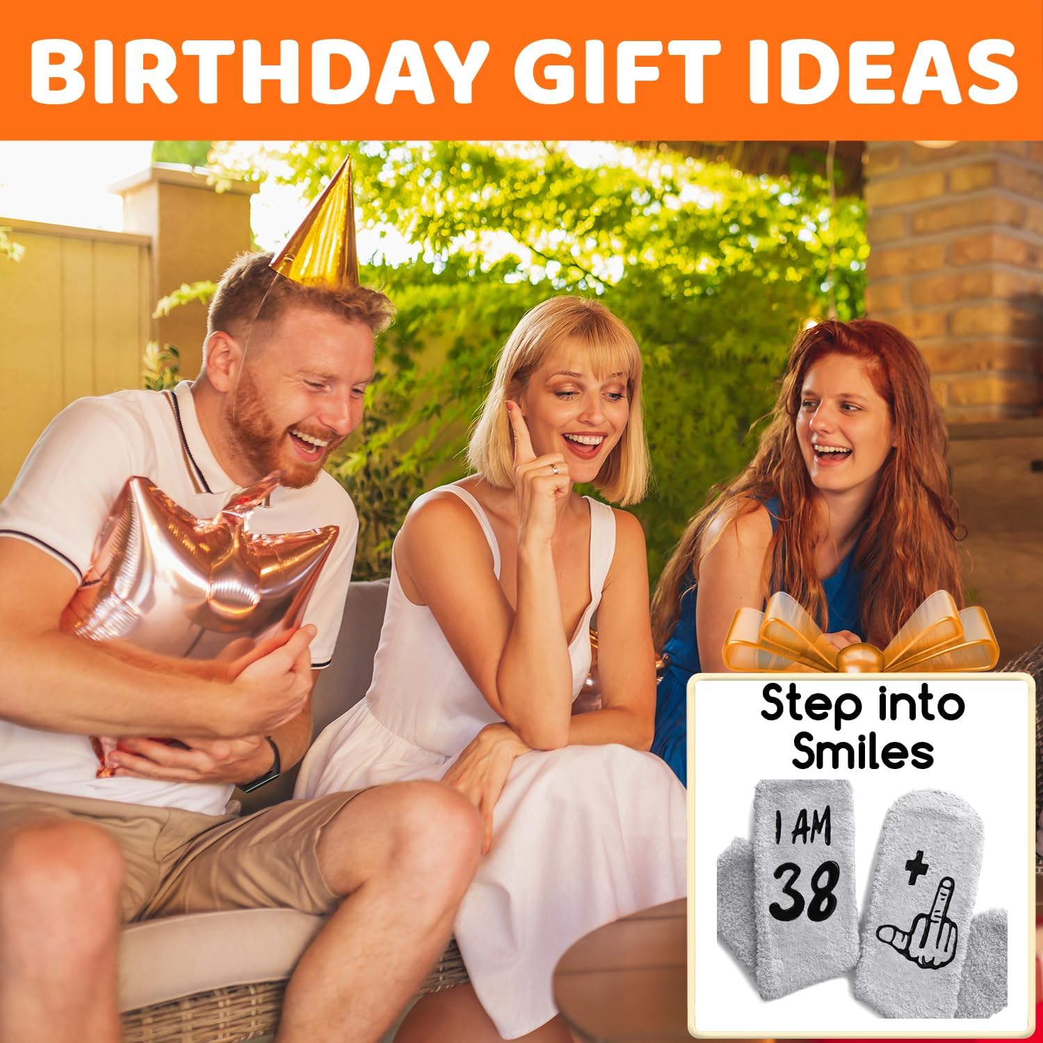 HAPPYPOP Birthday Gifts for Men - Fuzzy 36 37 38 39 40 Year Old Socks for Man - Image 3