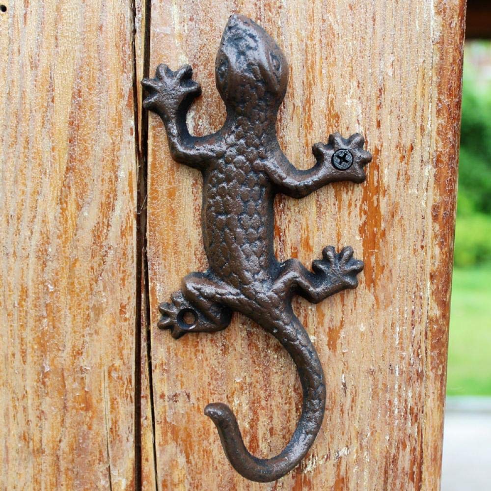 Crochet de gecko en fonte pour suspendre les clés dans l'entrée