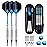 Darts Plastic Tip Set - 18g Soft Tip Darts - 16g Dart Barrels w/ 50 O-Rings + 6 ShaftsBlue Aluminum & White Plastic Rods + Extra 50 Replacement Soft Tips Accessories for Electronic Dart Board