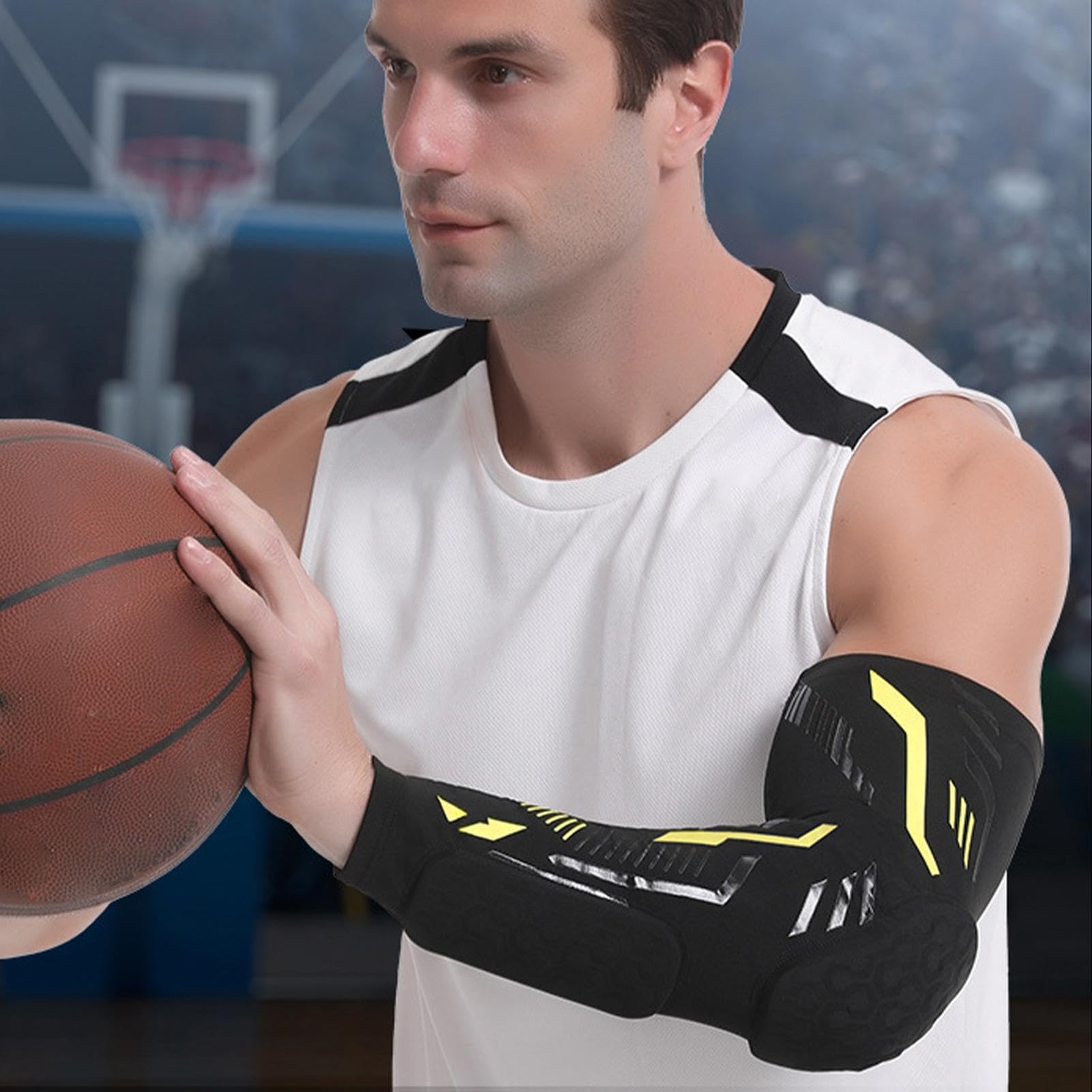 Coudières Volleyball,Coudières de Volleyball - Coudières de protection pour softball avec design séparé en nid d'abeille,Protège-coude de baseball antidérapant et respirant pour jeunes pour