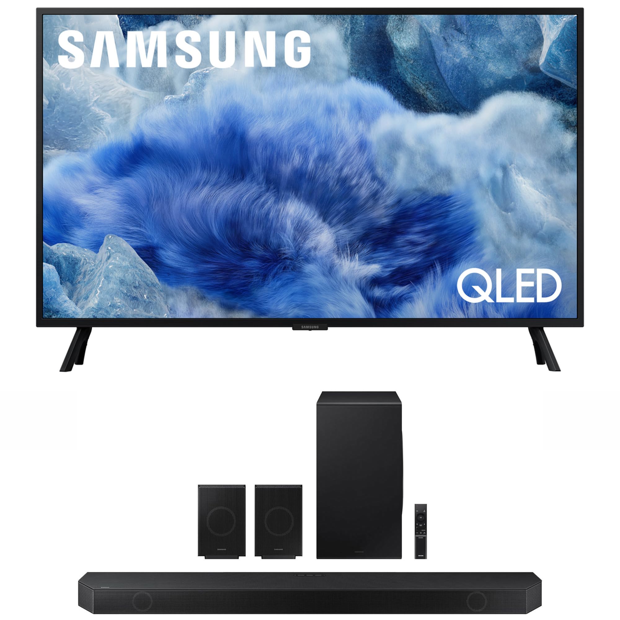 Samsung QN32Q8FAAFXZA 32 Inch Class QLED Q8F 4K Vision AI Smart TV with a HW-Q990D 11.1.4ch Soundbar with True Dolby Atmos Sound (2025)