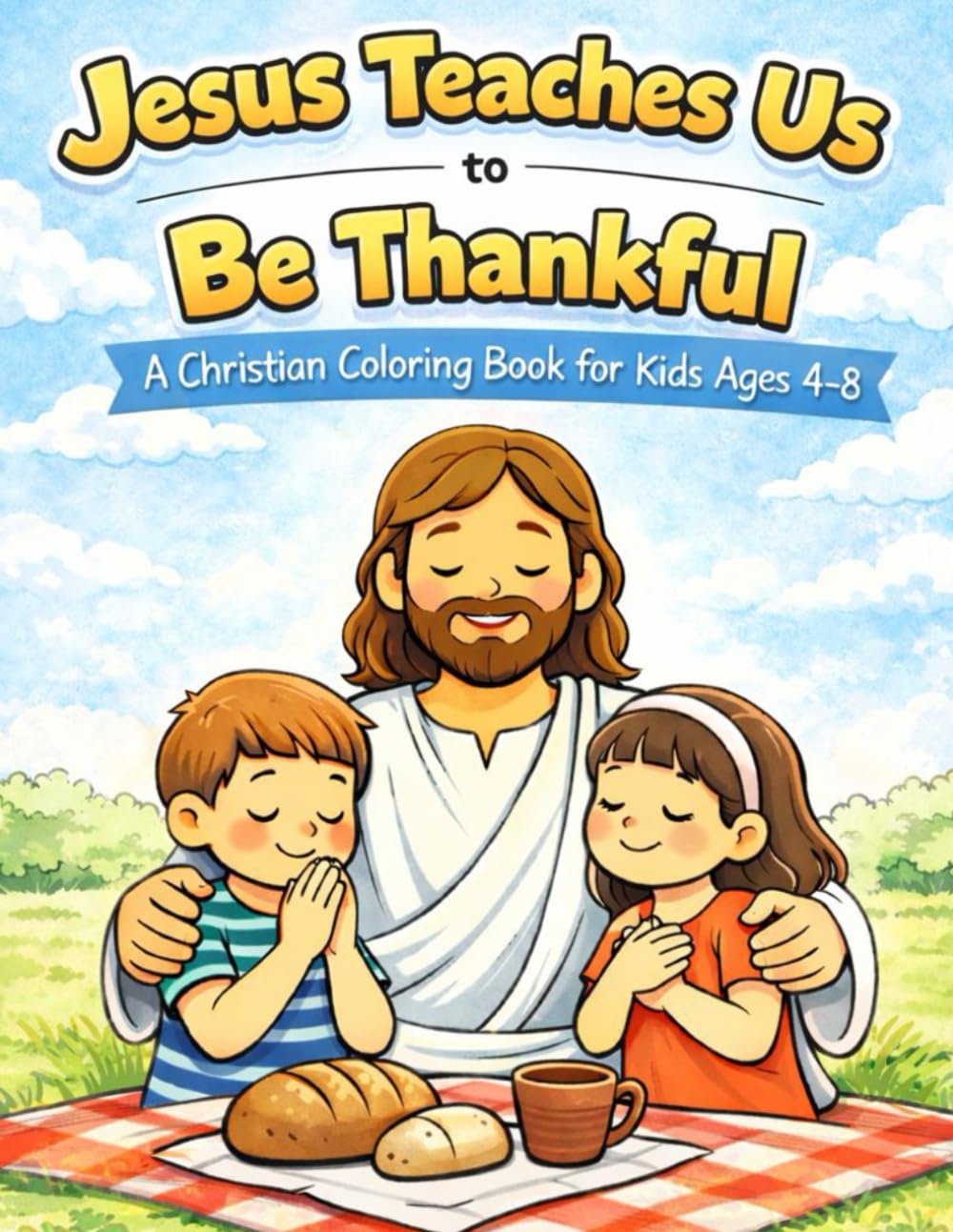 Jesus Teaches Us to Be Thankful: A Christian Coloring Book for Kids Ages 4-8: A Christian Coloring Book for Kids Ages 4-8 (Jesus Is Series)