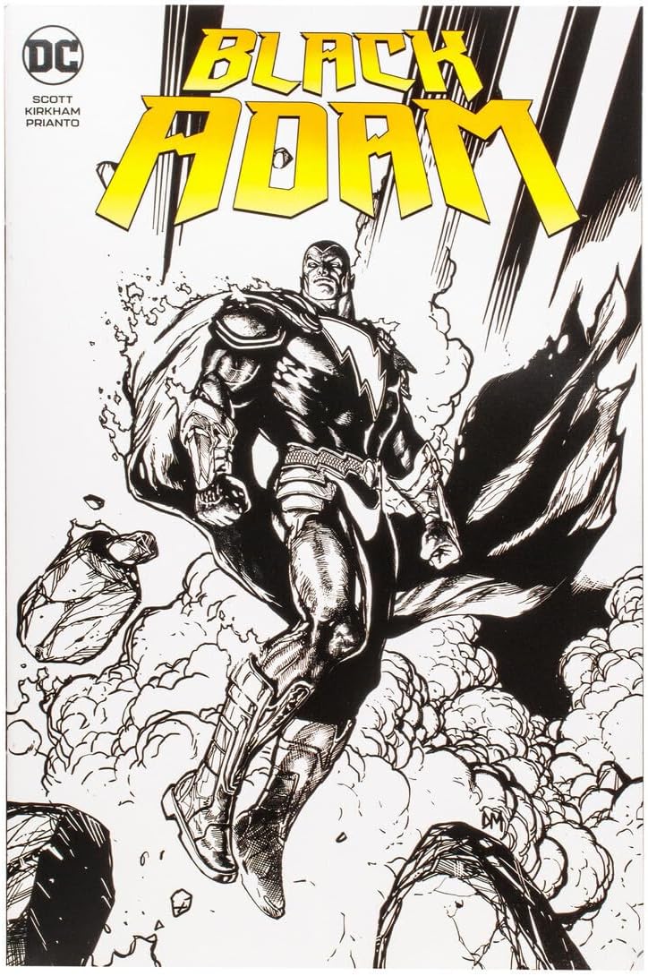 McFarlane Direct Page Punchers 15894 Action Figure & Comic Black Adam (Line Art Variant) 18 cm