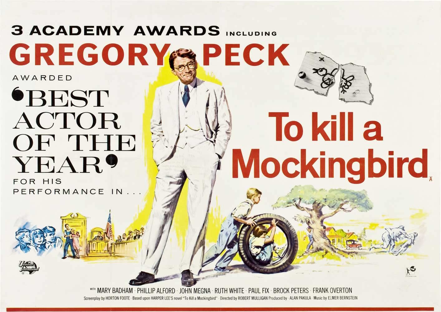 Omg Printing To Kill A Mockingbird Gregory Peck Poster/Print/Picture Satin Photo Paper - A4-297Mm X 210Mm